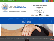 Tablet Screenshot of lopezcorcuera.com